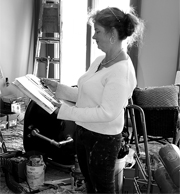 MORE RENOS: Alea Newport checks out a interior design magazine for ideas to use in a upcoming renovation project.